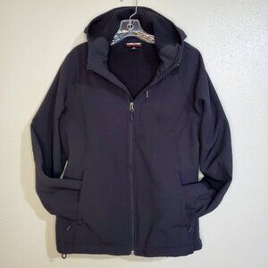 Kirkland Signature Rain Jacket Black Hooded Jacket Women's Size Large
